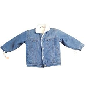 Blue Asphalt Kids Blue Jean Jacket with White Lining